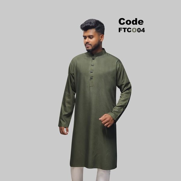 প্রিমিয়াম চিনিগুড়া সলিড পাঞ্জাবি/ কালার > Olive